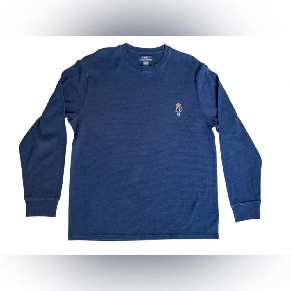 Polo by Ralph Lauren Men's Deep Blue Long Sleeve Tee